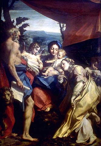 Correggio, Virgin and Child with Saint Jerome and Saint Catherine, Parma