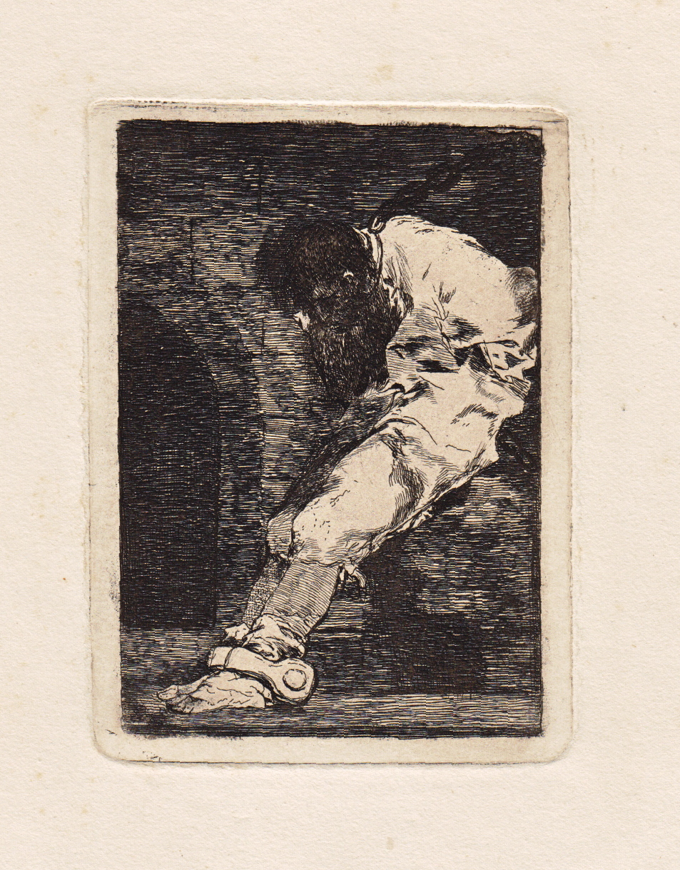 Francisco de Goya y Lucientes, Si es Delinquente que muera Presto, etching