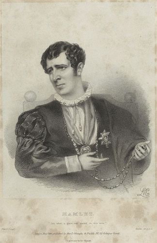 Charles Kemble as Hamlet in 1840