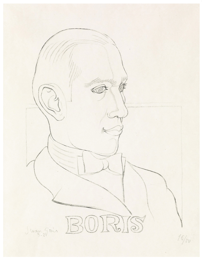 Juan Gris, Boris, lithograph, 1921
