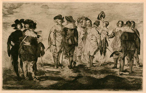 Edouard Manet, The Little Cavaliers, etching