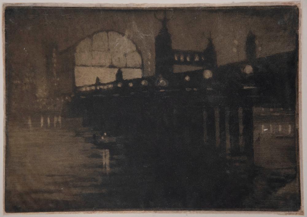 Joseph Pennell, Charing Cross, aquatint, 1896