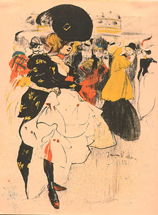 Jacques Villon, Dancing Girl at the Moulin Rouge, lithograph